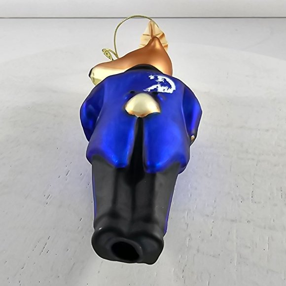 Pottery Barn Reindeer Dasher Ornament Blown Glass Christmas - Picture 7 of 8